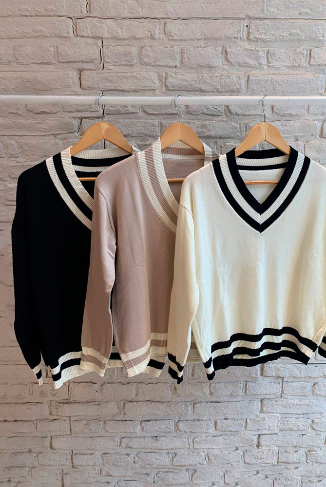 Sweater escote V 